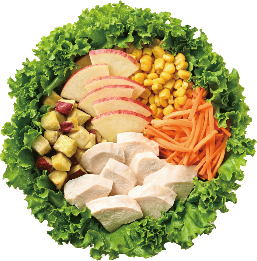 蒸し鶏のサラダボウル