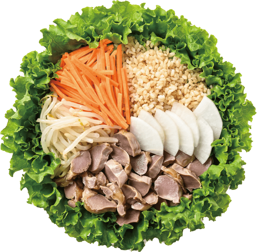 砂肝のサラダボウル